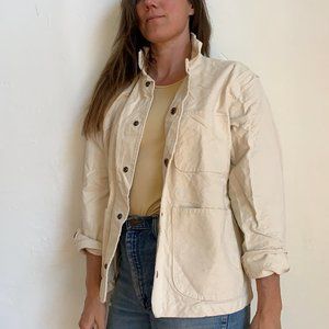 Vintage Chore Jacket Coat Vestige Medium Cream